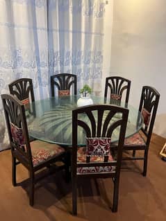 dining table with 6 chairs 0