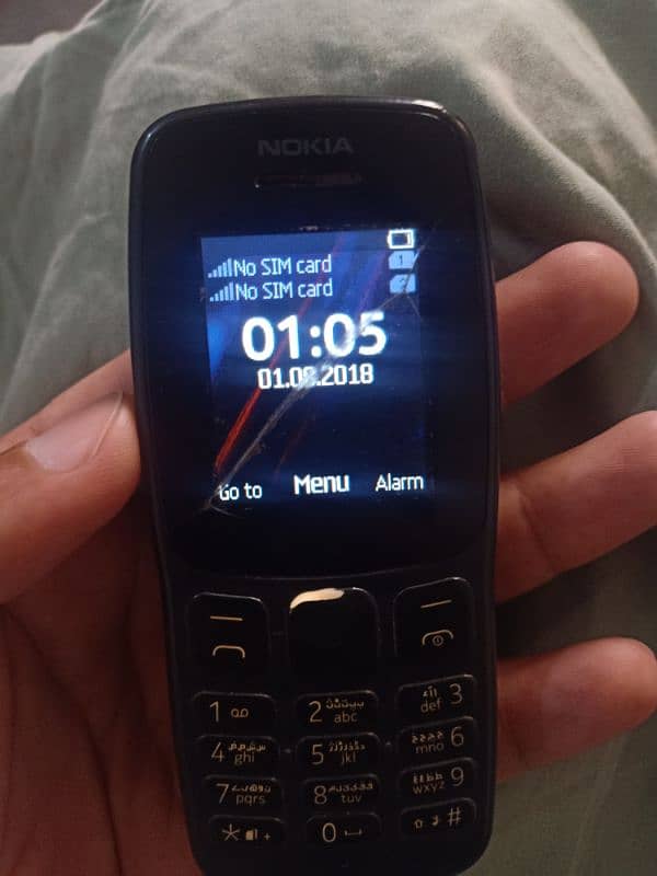 Nokia 105  only mbil no fault. battery change hogi. set on ha. 2