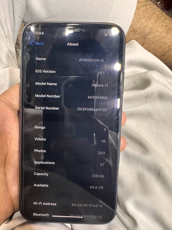 iPhone 11 128 non pta black color 6