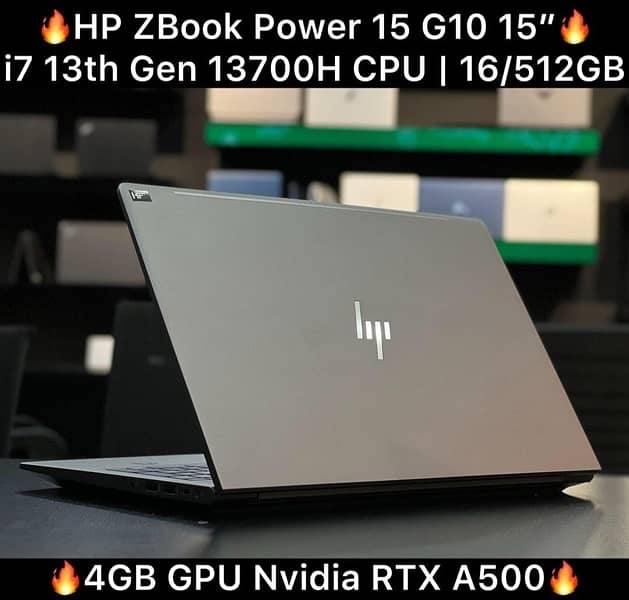 HP Zbook power 15 inch G10 i7 13th Gen CPU RTX A500 4GB 0