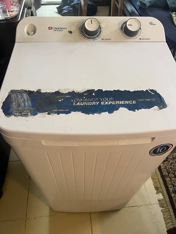 DW 6100 White Single Tub Washer 4