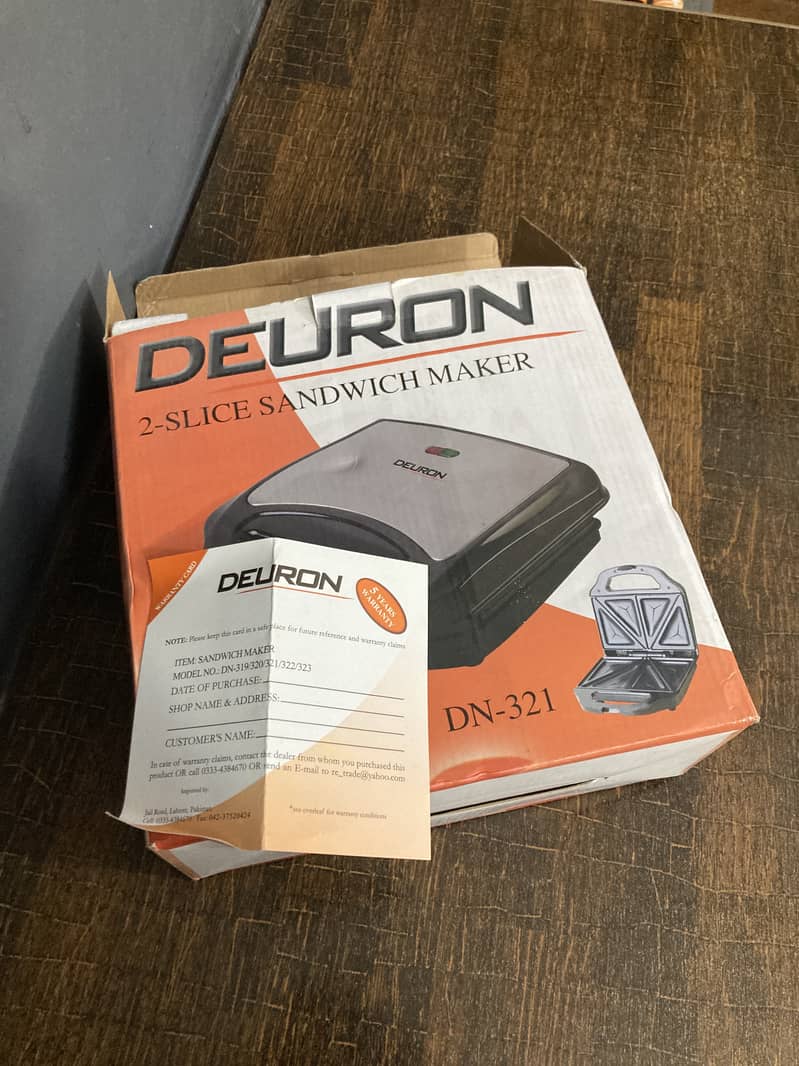 Brand new deuron sandwich maker 1