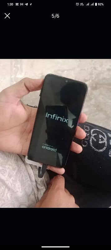 infinex 6gb 64gb mobile phone in 9000 onely penal damage but working 3