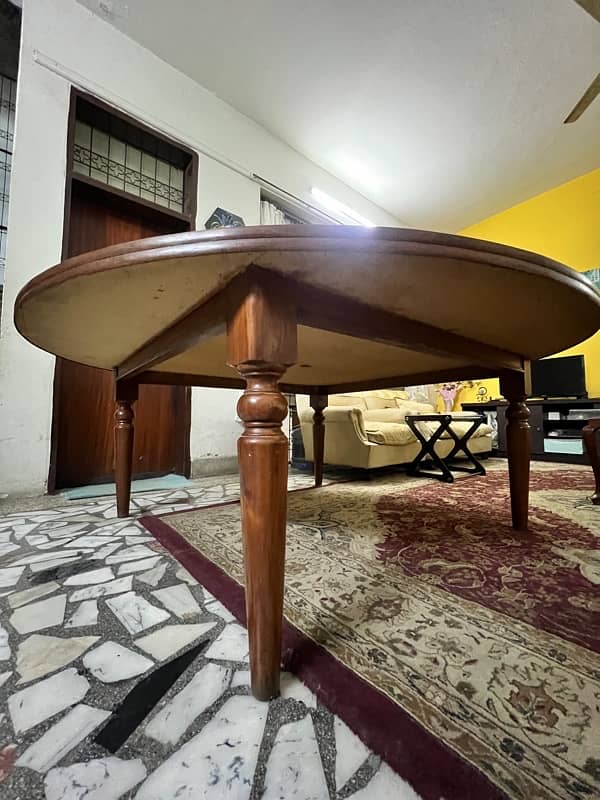 Dinning table 7 ft Round with revolving top for sale 1