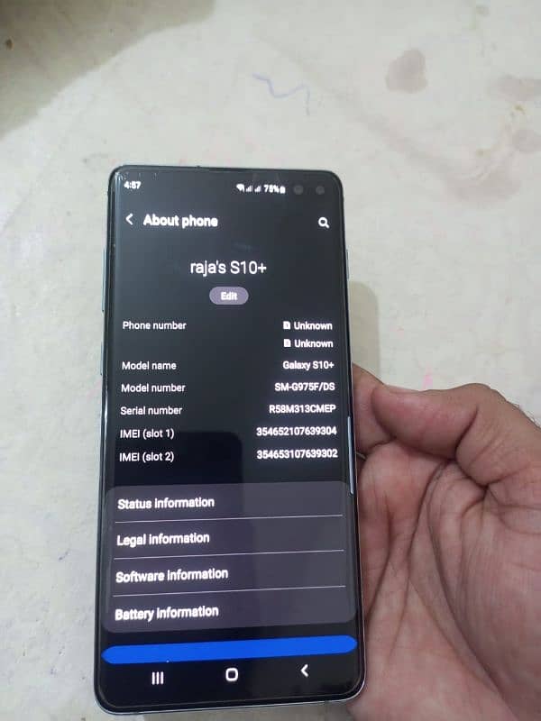 Samsung galaxy s10 plus 0