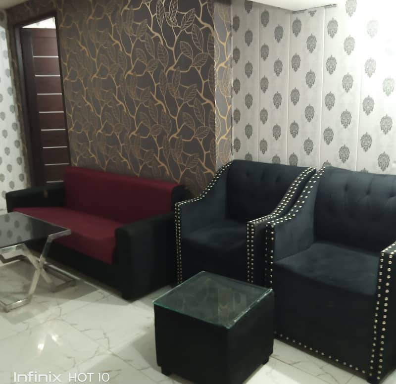 1 Bedroom Fully Furnished Flat Available For Rent In Sector D Block AA Bahria Town Lahore 1