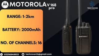 Walkie talkie ,Motorola, kenwood | Wirless Set |Motrola V168 pro 0