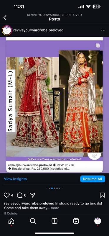 Designer Bridal Dress for Sale 3