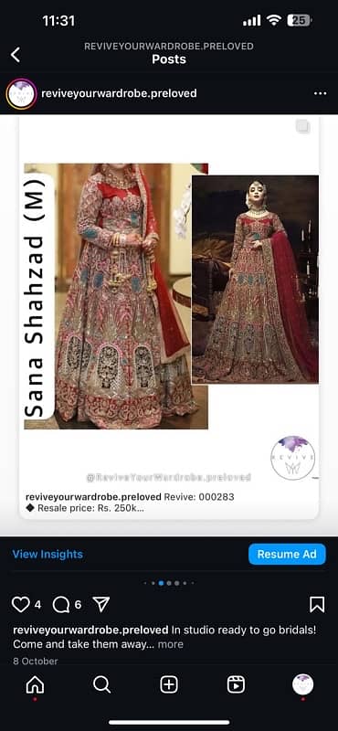 Designer Bridal Dress for Sale 4