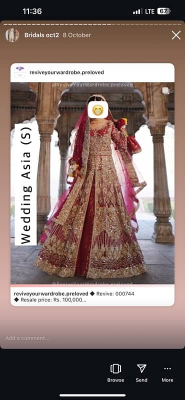 Designer Bridal Dress for Sale 15