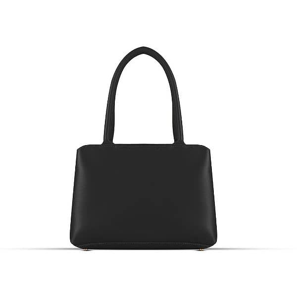 BagX - Pansy Black PU Leather Shoulderbag, Black 1