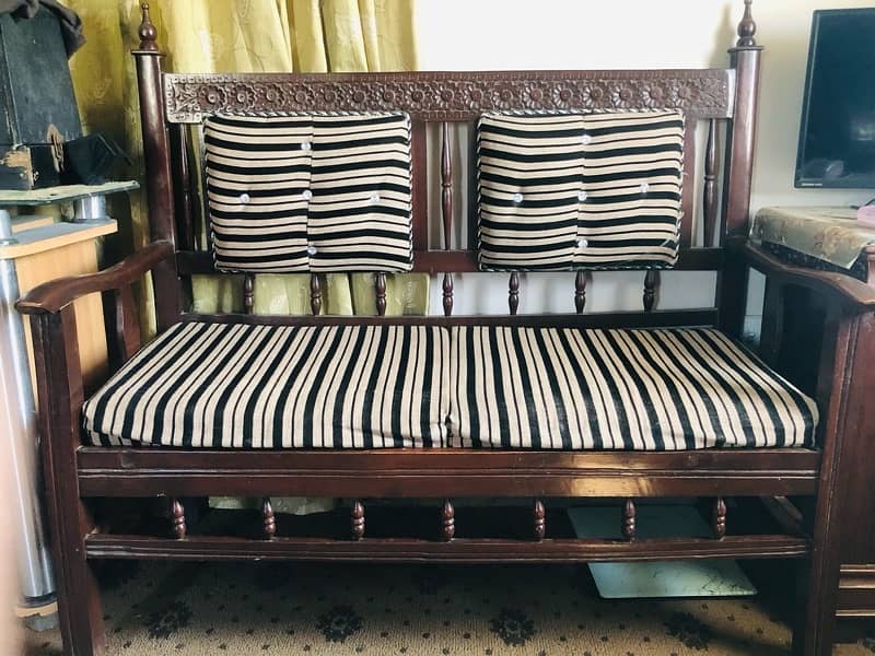 7 seater sofa set wooden 5