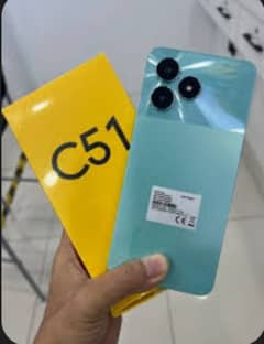 Realme c51 4/64 with genman charger and box