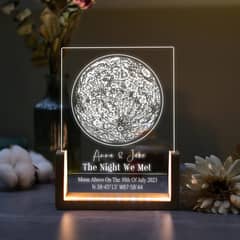 Custom Moon Phase By Date Night LightCustomized Couple Gifts GG004