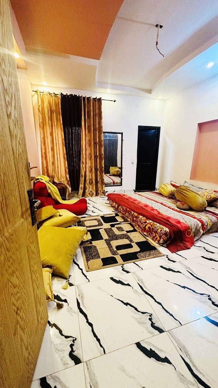 5 MARLA FULLY FURNISHED HOUSE AVAILABLE FOR RENT IN GULSHAN E LHR SOCIETY NEAR TO WAPDA TOWN 1