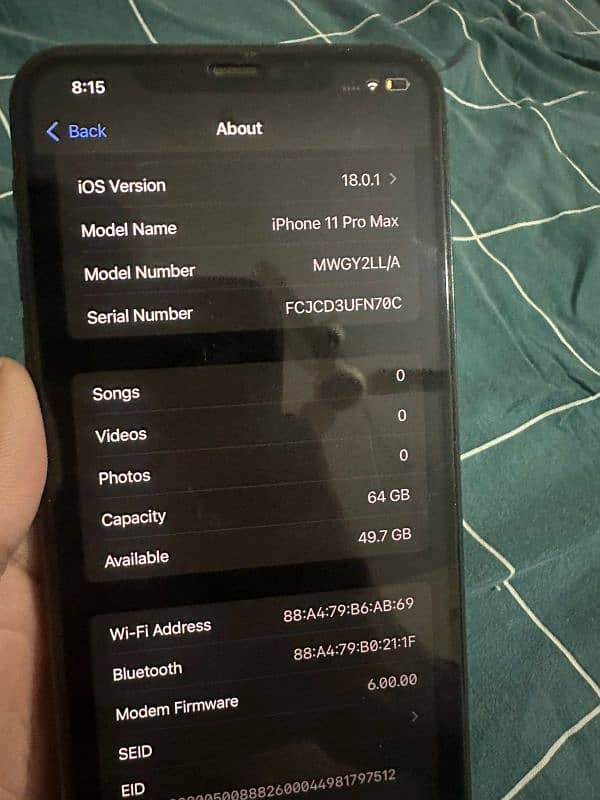 I PHONE 11PRO MAX 64GB FU SIM SHOW 1