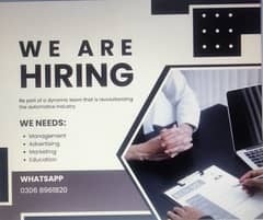 Staff required for office management