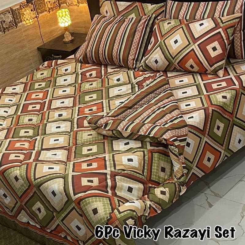 Indulge in Comfort: Six Piece Vicky Razayi Set in Cotton 11