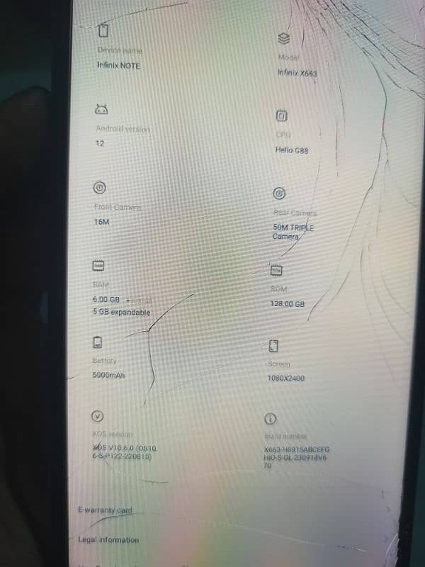 INFINIX NOT 11 6+5/128GB 6