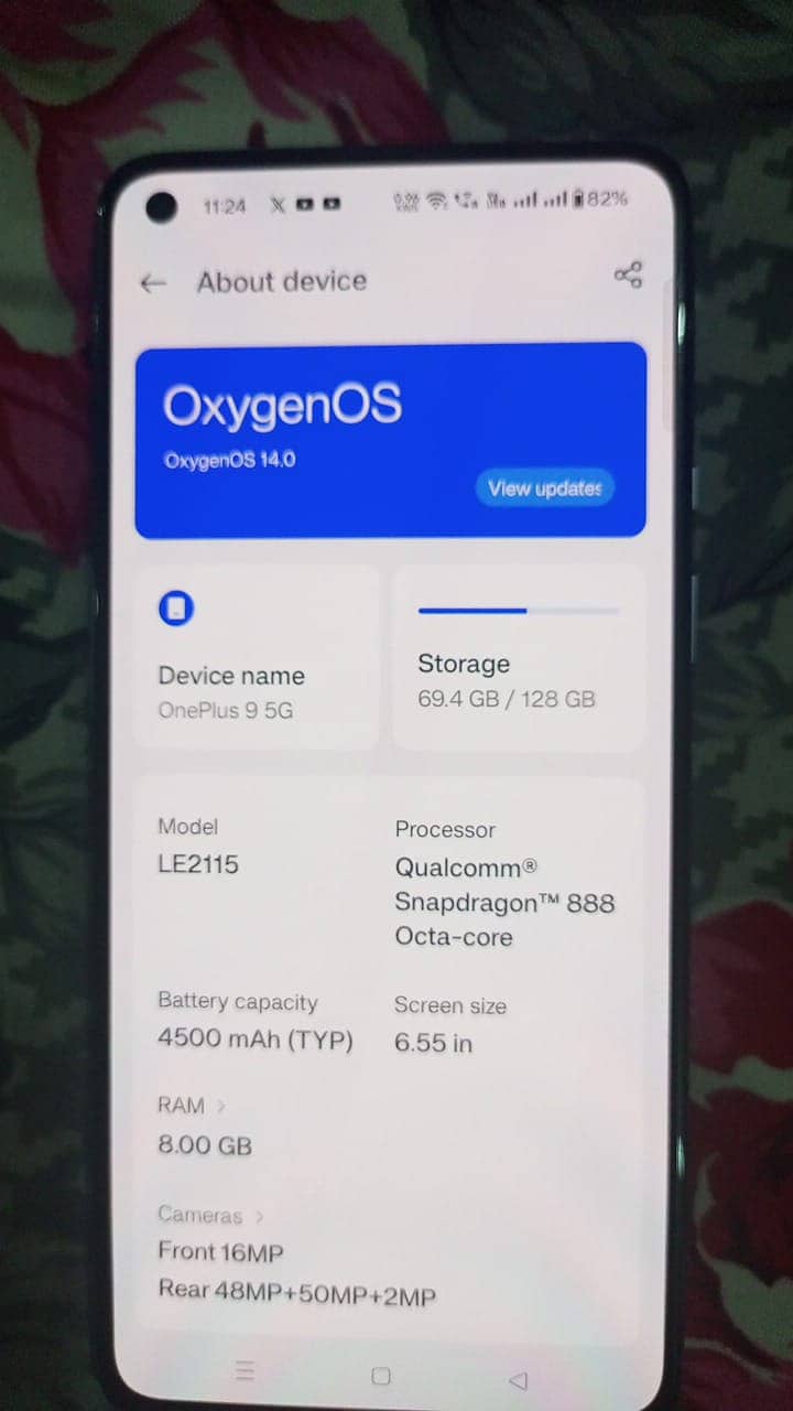 one plus 9 dual sim 8.128 gb cpi hai 4