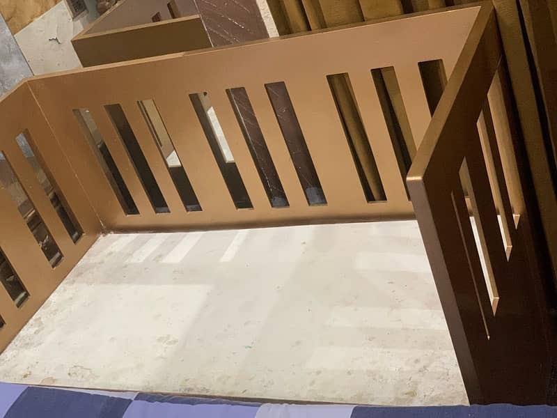 Heavy wooden baby bed. . 1