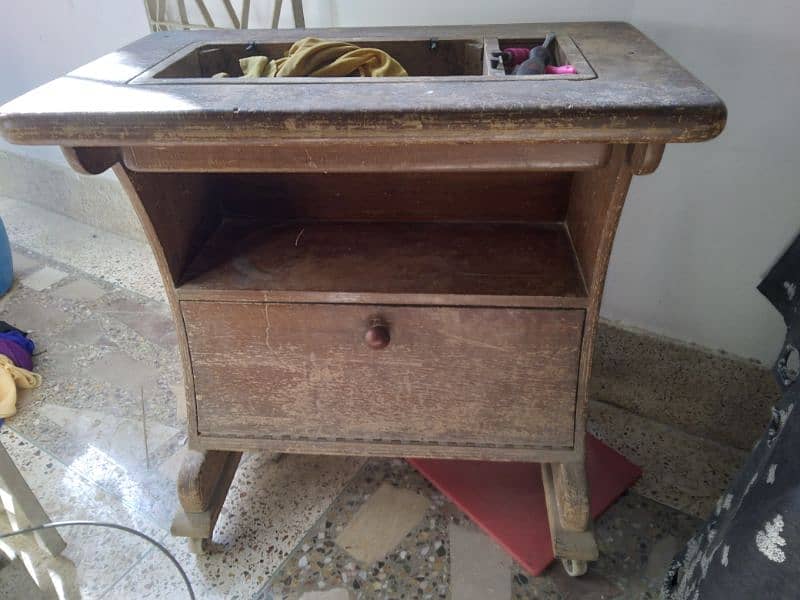 wooden sewing machine stand 3