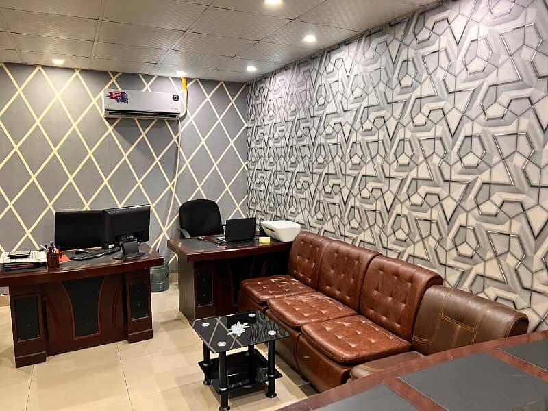 Golden chance of 320 Sqft Corporate Office Original Pics Attached Main Boulevard Gulberg Lahore For Sale 3