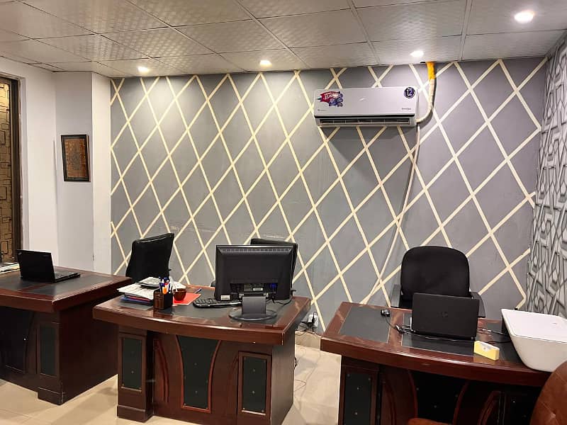 Golden chance of 320 Sqft Corporate Office Original Pics Attached Main Boulevard Gulberg Lahore For Sale 6