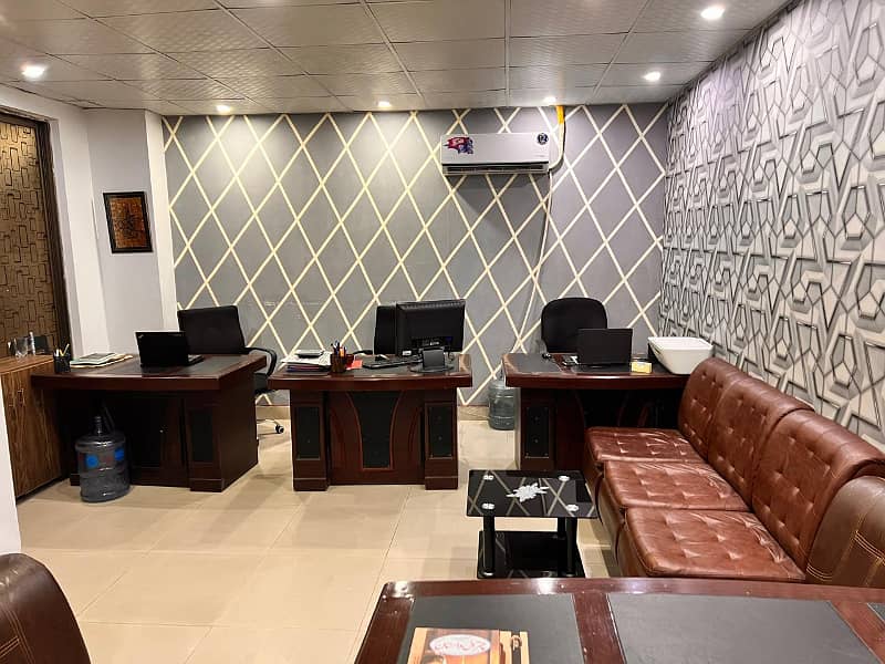 Golden chance of 320 Sqft Corporate Office Original Pics Attached Main Boulevard Gulberg Lahore For Sale 8