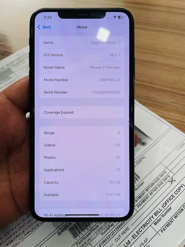 IPhone 11 Pro Max 64 Gb Non PTA 6