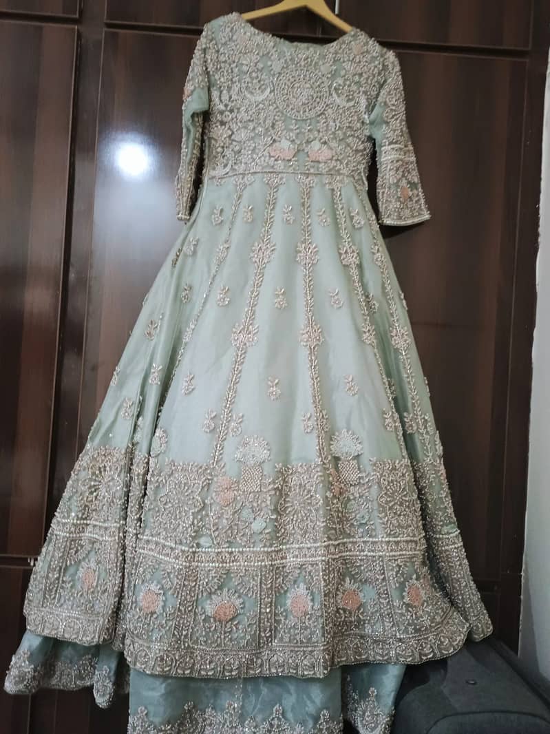 Wedding Dress / Walima Open Double Layer Frock for Sale 1