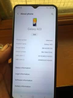 samsung A03 4 /64 10 by 10 las condition argent sale argent sale 0