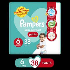 Pampers Pants Baby Diapers (Size 6 Junior Plus, 38 Pcs)