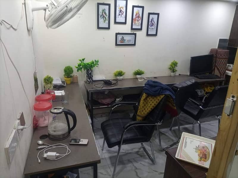 5 marla full furnished office 2nd floor available for rent serious clients only 1