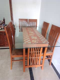 Dining table with 6 chairs