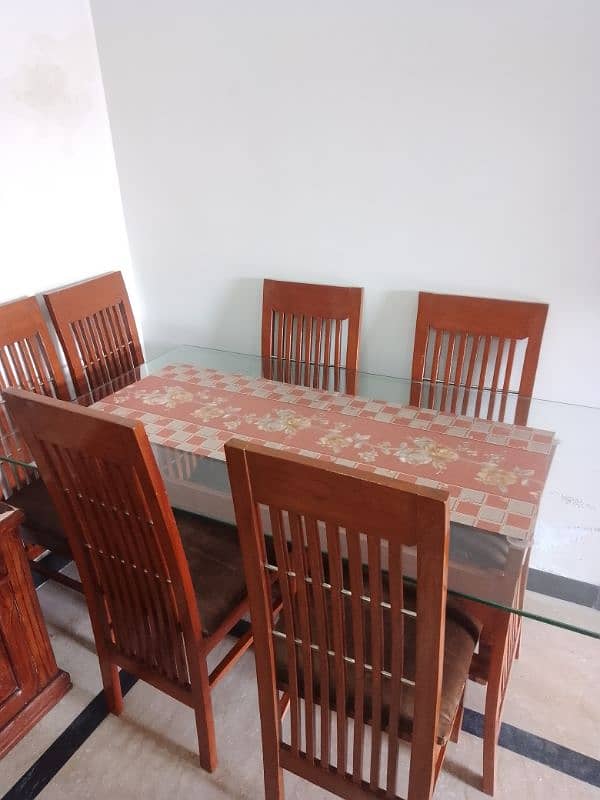 Dining table with 6 chairs 1