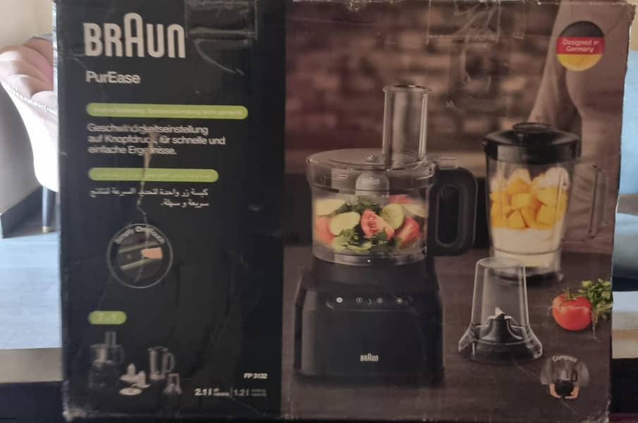 BRAUN PUREASE FOOD PROCESSOR Model FP-3132 BK 1