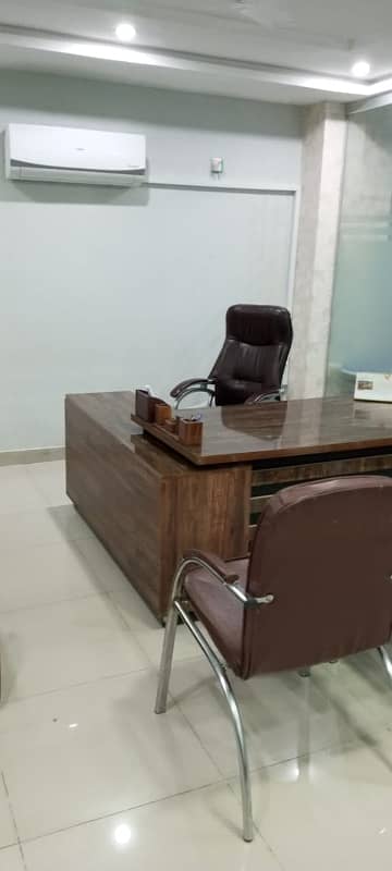 Furnished office space available for rent in bahria town phase 4 civic center 7