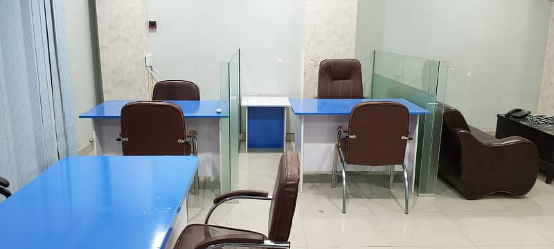 Furnished office space available for rent in bahria town phase 4 civic center 16