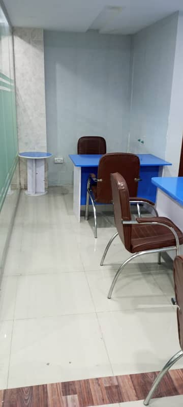 Furnished office space available for rent in bahria town phase 4 civic center 17