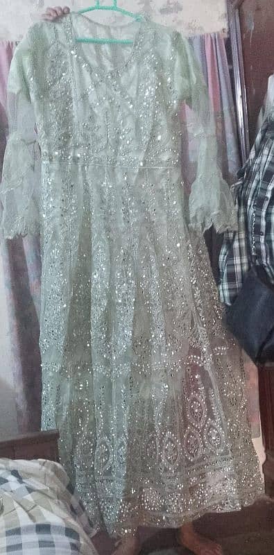 birdel dress with net dupata and cancan for sell 1