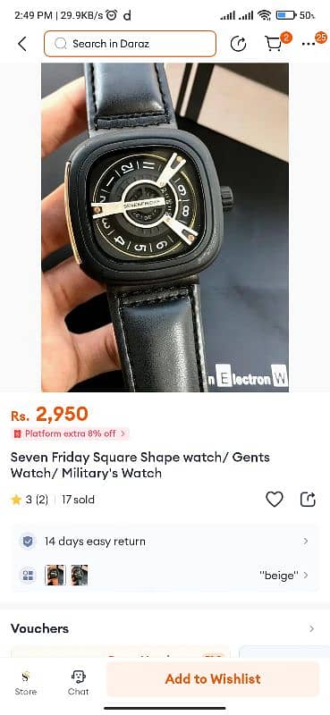 seven Friday watch 1