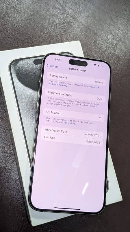 iPhone 15 Pro Max jv non with box 7