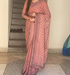 Tea Pink Beautiful Saree