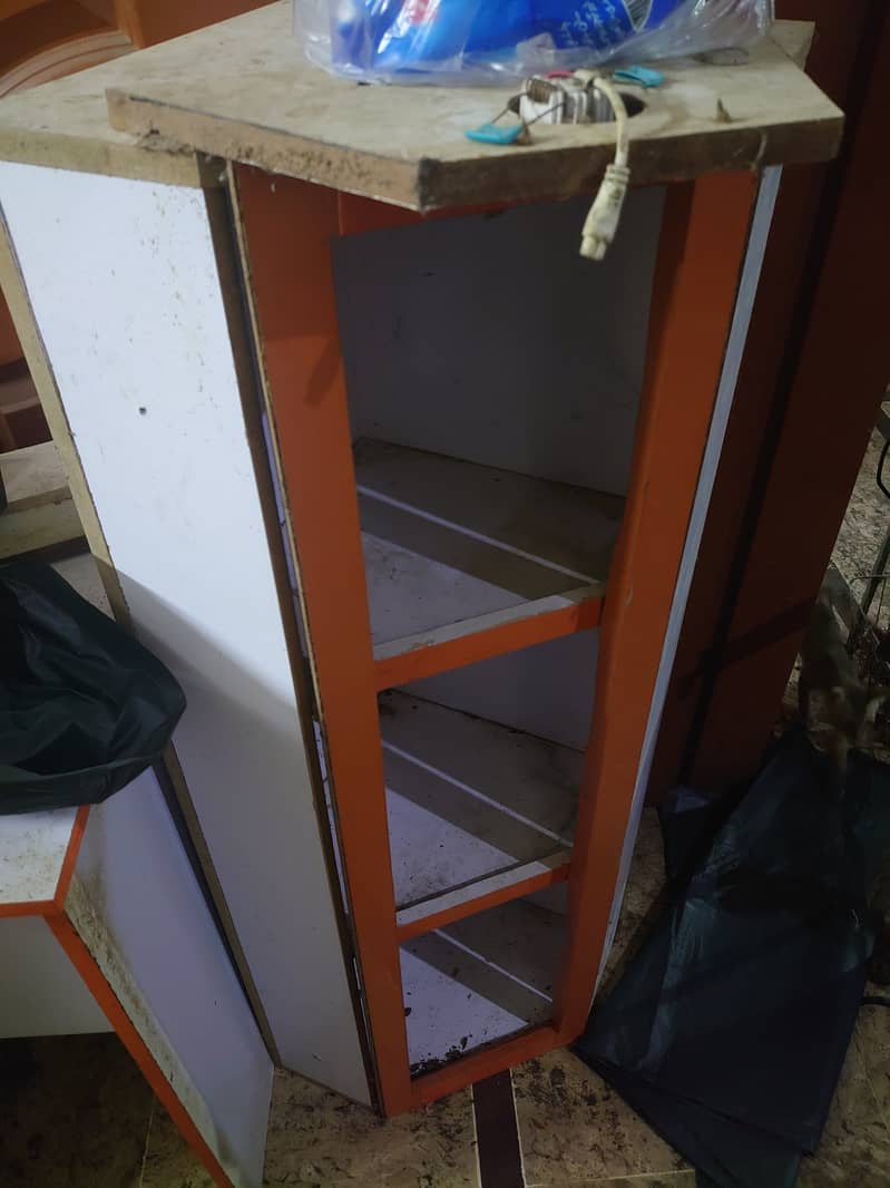 2 Counter 2 Shelves 1 Corner Shelf Mobile Phone Shop Shoecase 7