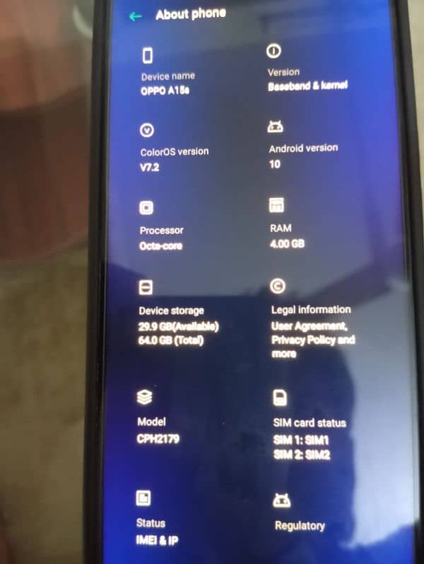 Oppo A15S 4GB 64GB exchange possible 3