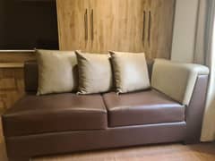 Leather Sofa, Big 2-3 Seater