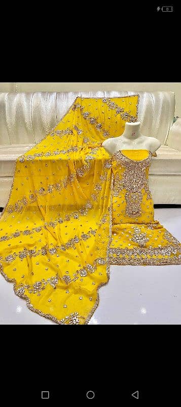 Most beautiful and trending Handwork gotta bridal/party wear suit 0