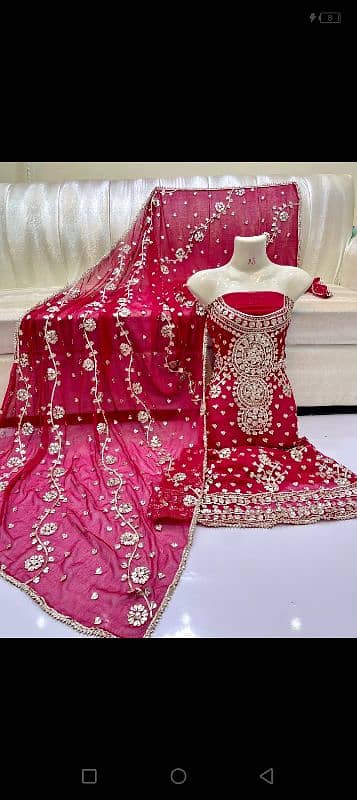 Most beautiful and trending Handwork gotta bridal/party wear suit 12