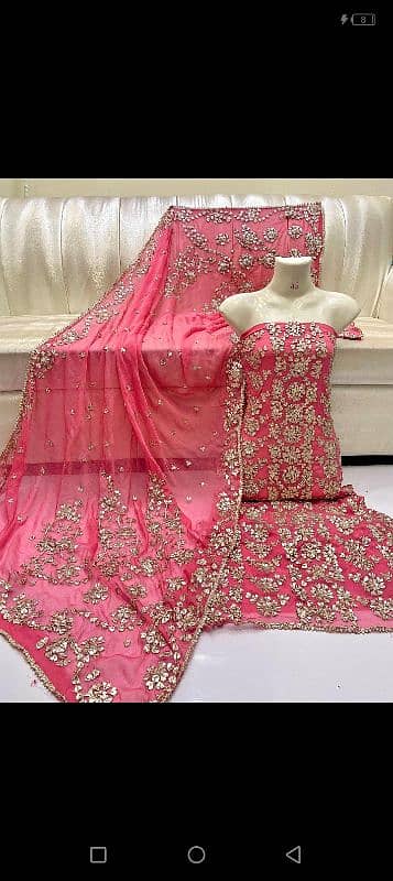 Most beautiful and trending Handwork gotta bridal/party wear suit 17